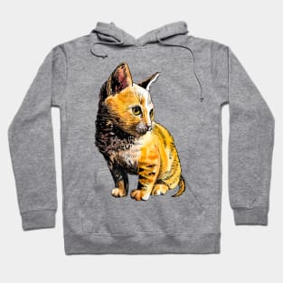 red kitten Hoodie